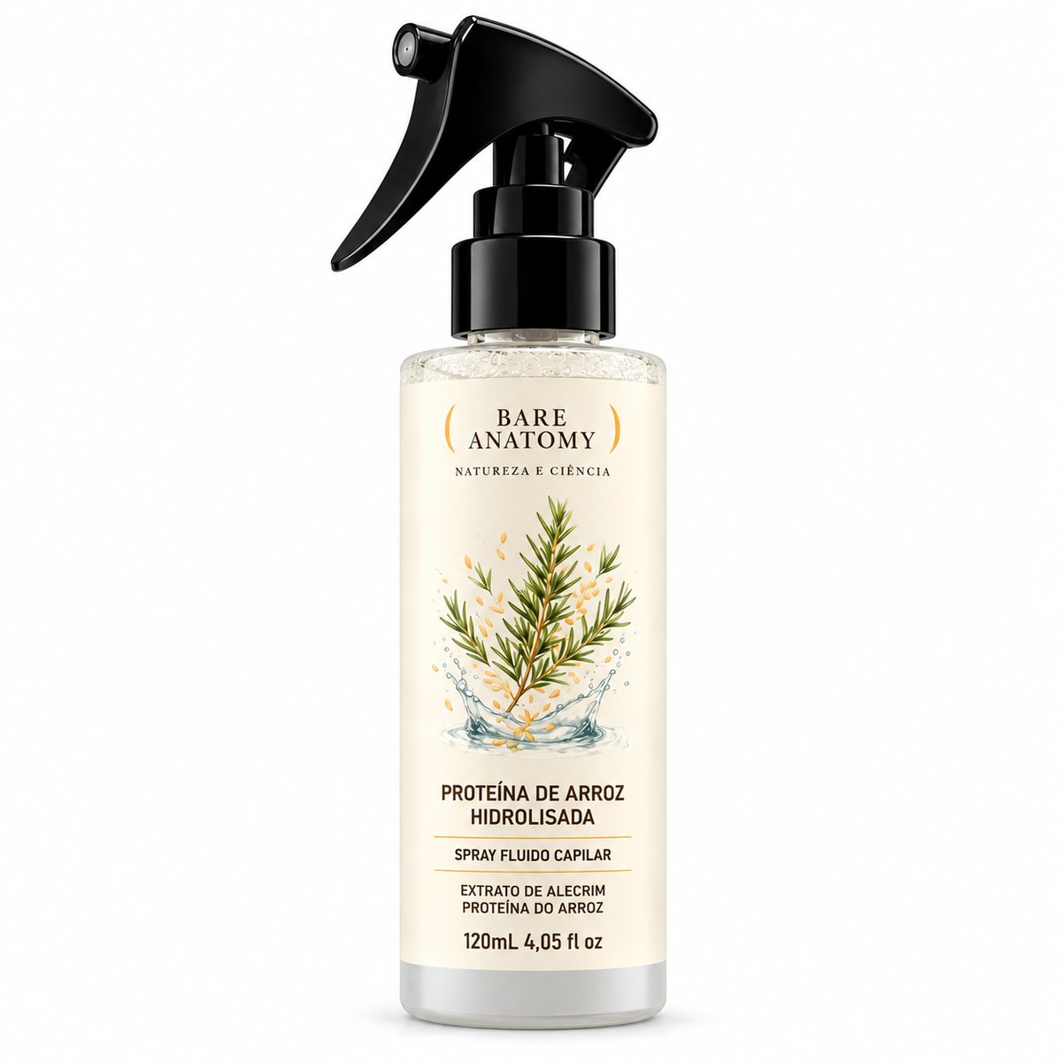 Spray Capilar Bare Anatomy Proteína de Arroz Alecrim 120ml